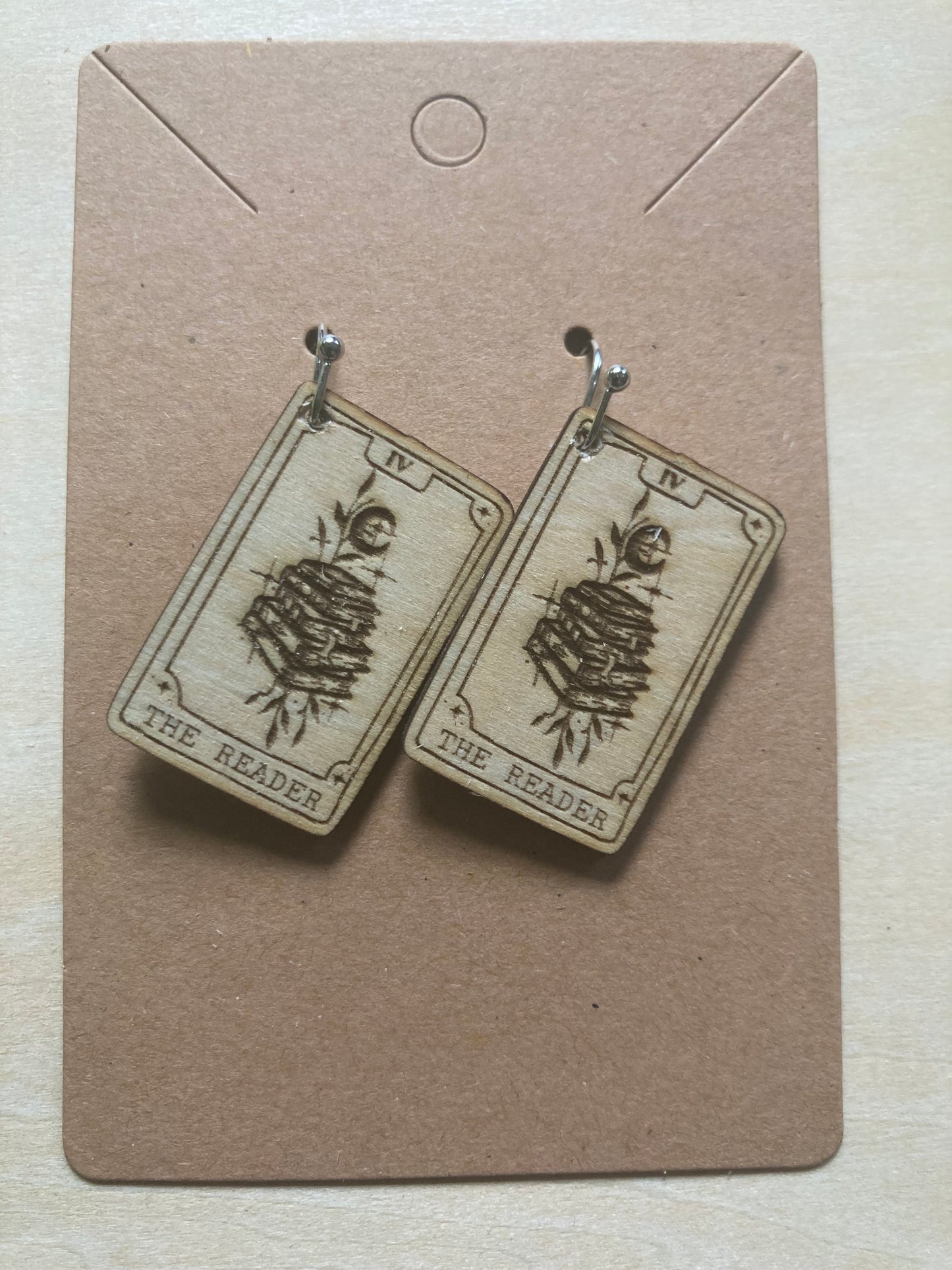 The Reader Tarot Earrings